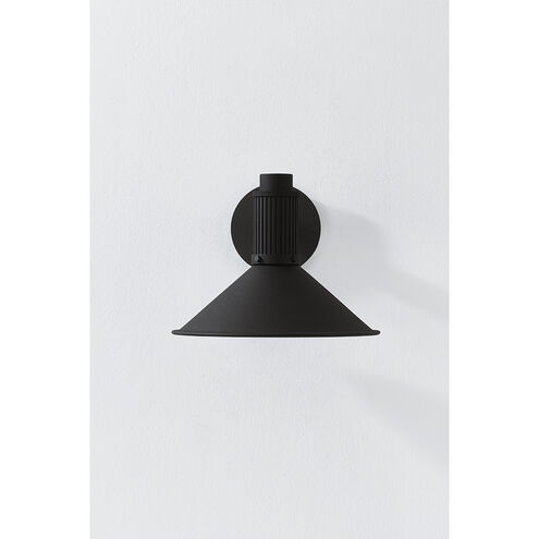 Elani 1 Light 8.75 inch Textured Black Exterior Wall Sconce